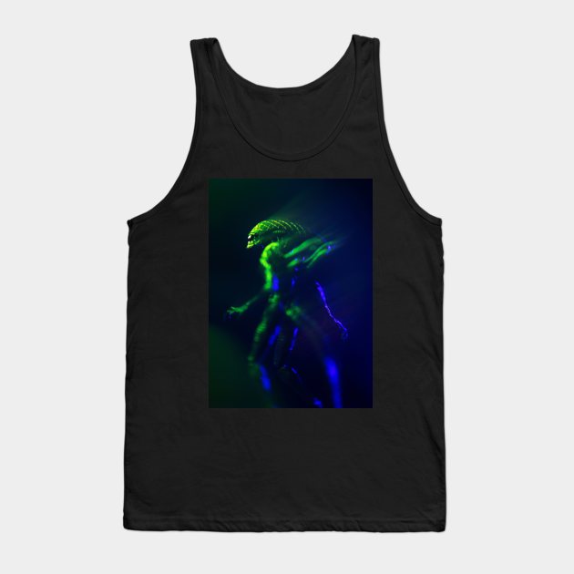 Grid Alien Tank Top by Mikes Monsters